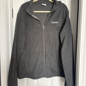 Columbia Charcoal Fleece Jacket Men’s XL